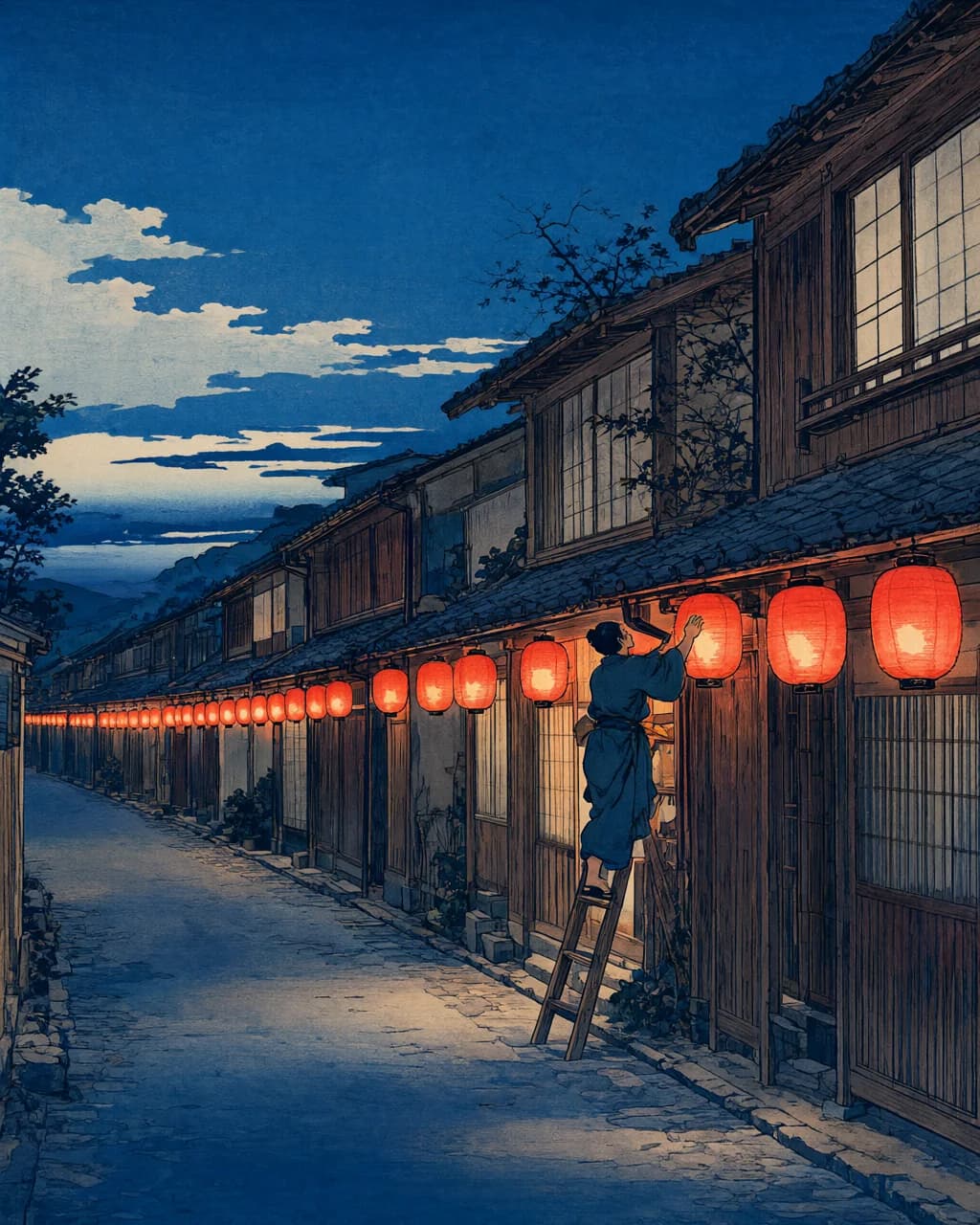 Illustration for The Lamplighter (INFJ): Quietly lights the way for others, one lantern at a time.