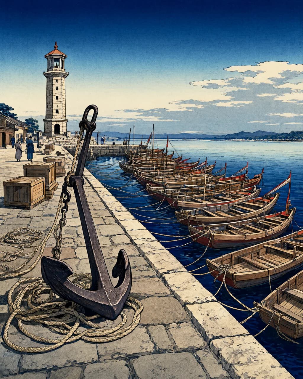 Illustration for The Anchor (ISTJ): Keeps the ship steady when the water gets rough.